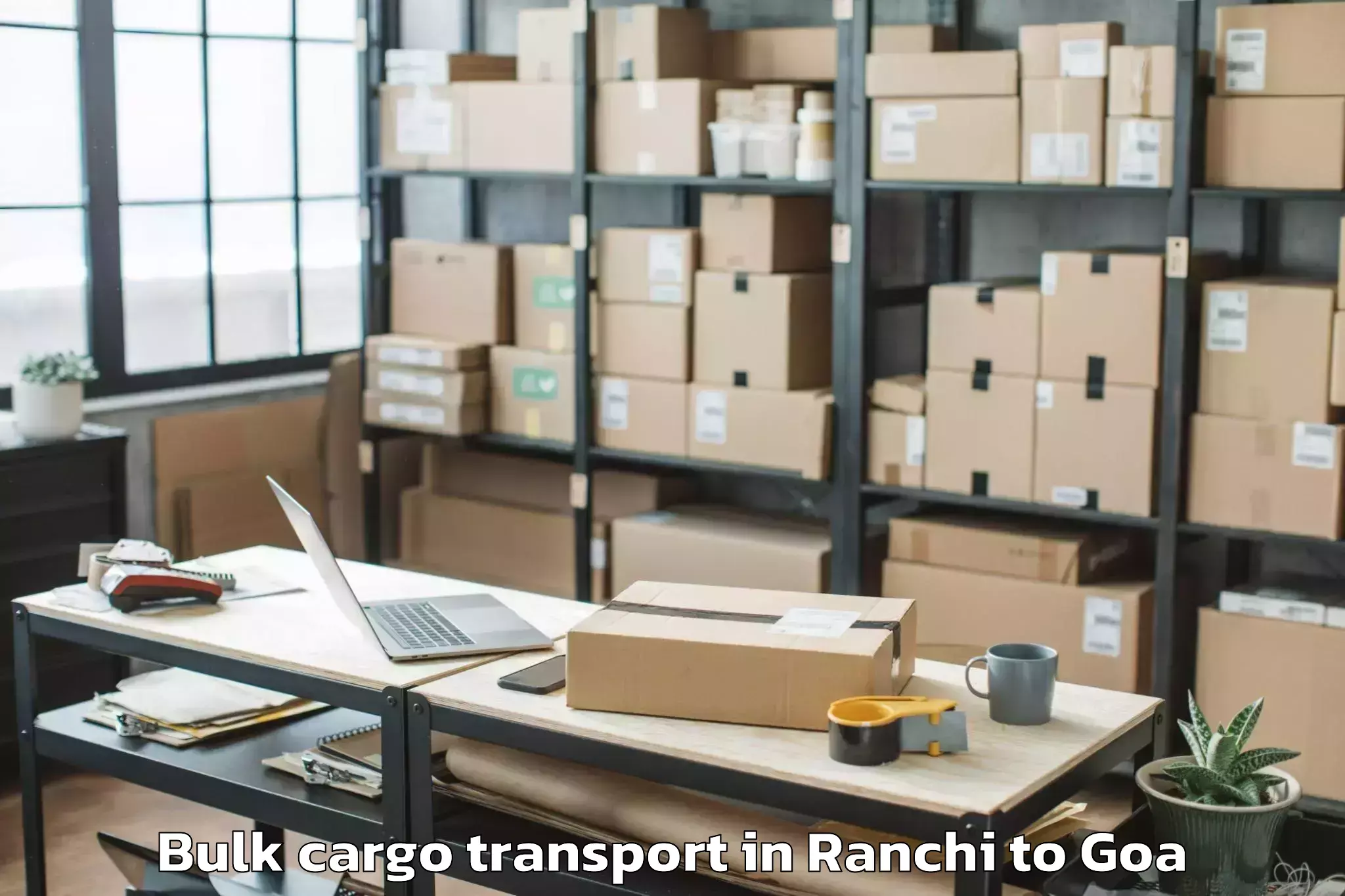 Efficient Ranchi to Bambolim Bulk Cargo Transport